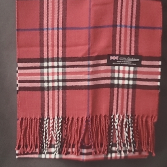 Made in Scotland 100% Cashmere PINK Scarf - Picture 1 of 4
